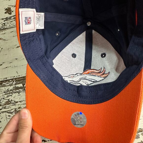 Denver Broncos Adjustable NFL Licensed Cap Hat OSFA Football 100% Cotton One Sz - Picture 4 of 7